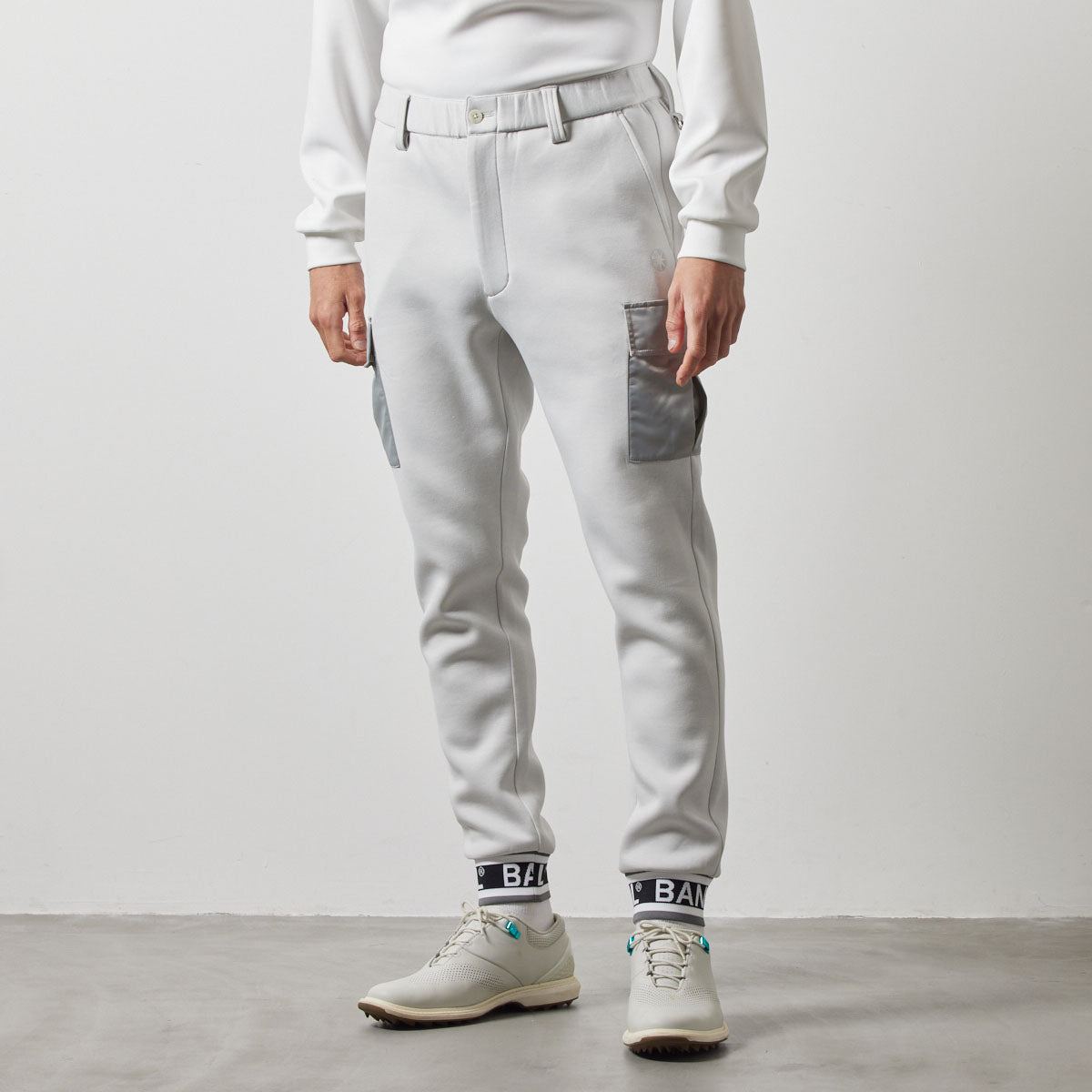 NYLON POCKET CARGO PANTS カーゴパンツ 軽量 インタック セットアップ / L-GREY