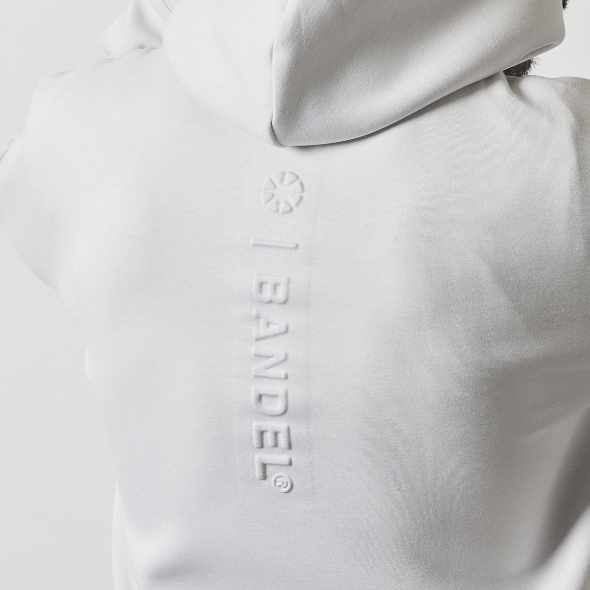 NYLON POCKET P/O HOODIE BGS-4ANPHD 軽量 ダンボール素材 異素材MIX セットアップ / L-GREY