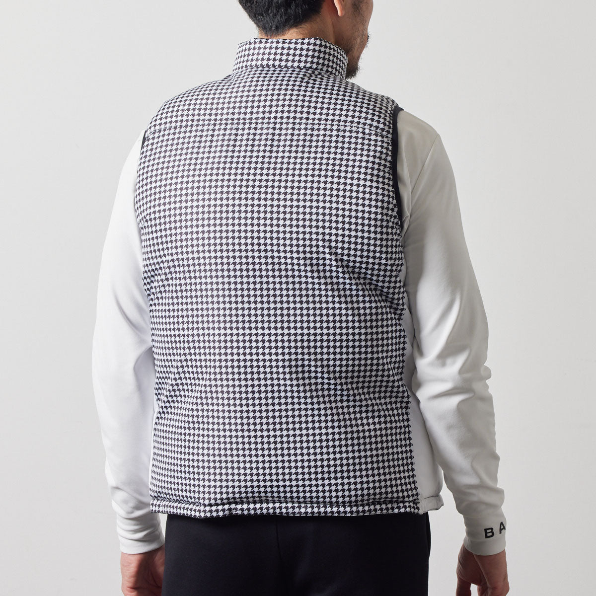 BANDEL GOLF REVERSIBLE DOWN VEST BGS-4ARDVT ダウンベスト リバーシブル 防寒性 / BLACK×HOUNDSTOOTH