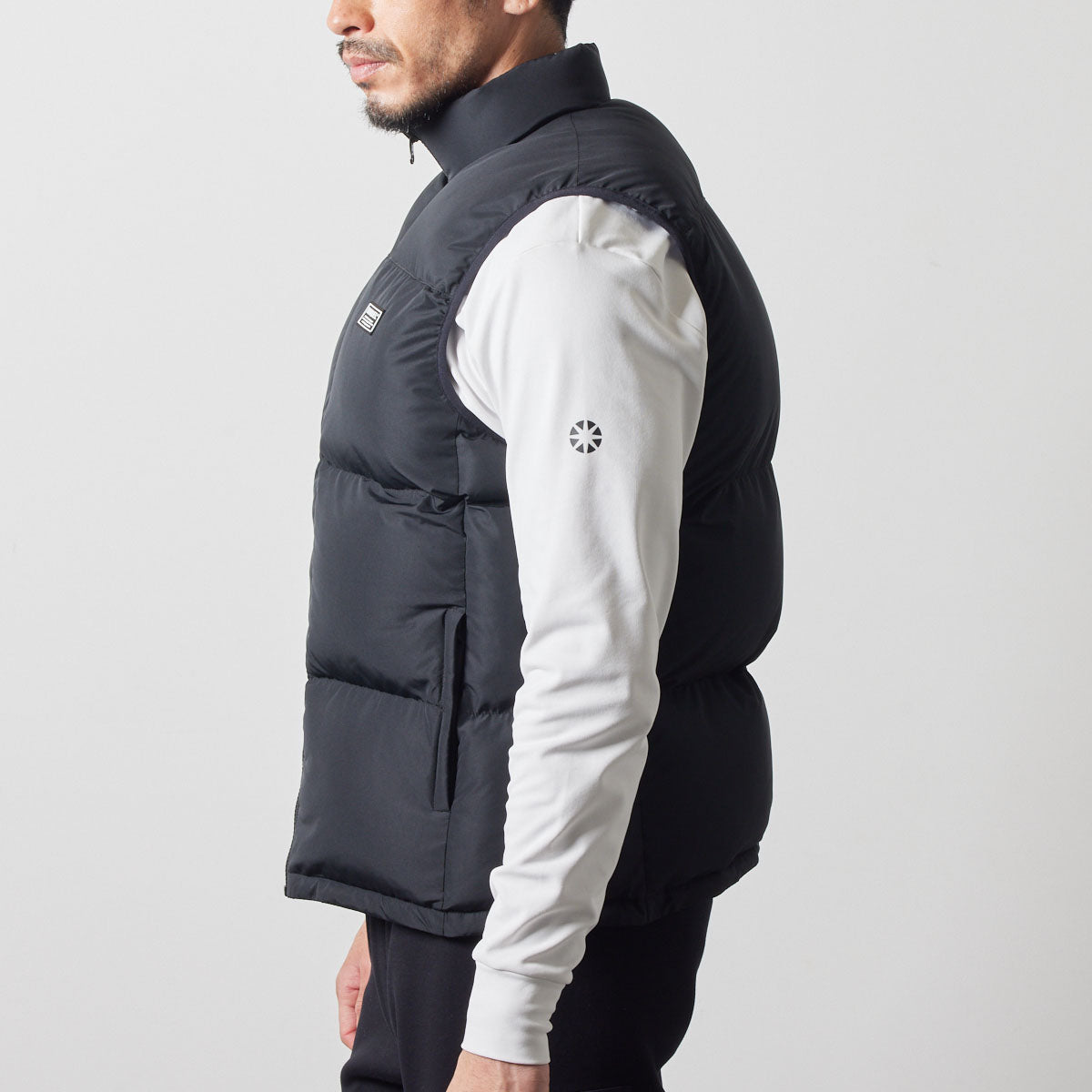 BANDEL GOLF REVERSIBLE DOWN VEST BGS-4ARDVT ダウンベスト リバーシブル 防寒性 / BLACK×HOUNDSTOOTH