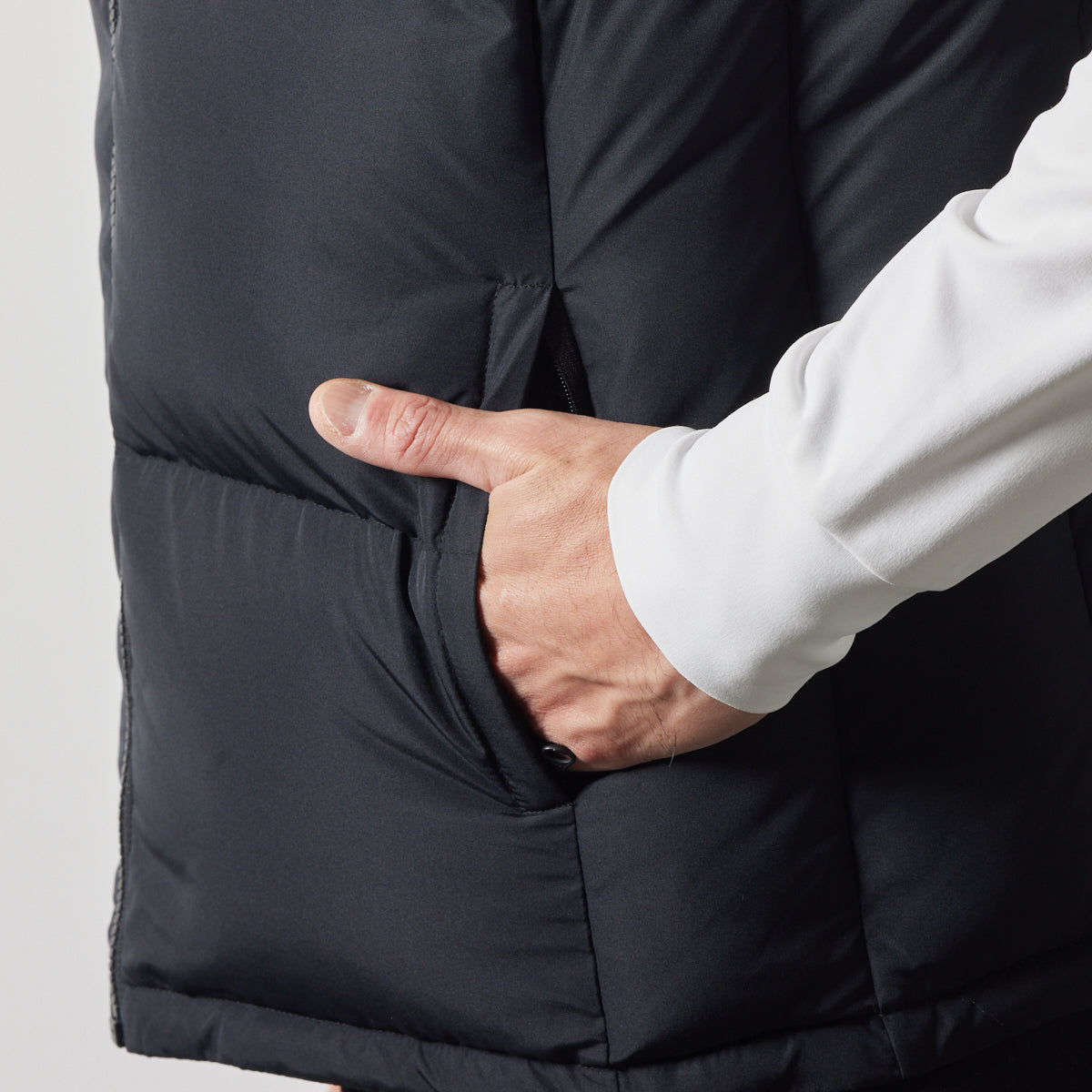 BANDEL GOLF REVERSIBLE DOWN VEST BGS-4ARDVT ダウンベスト リバーシブル 防寒性 / BLACK×HOUNDSTOOTH