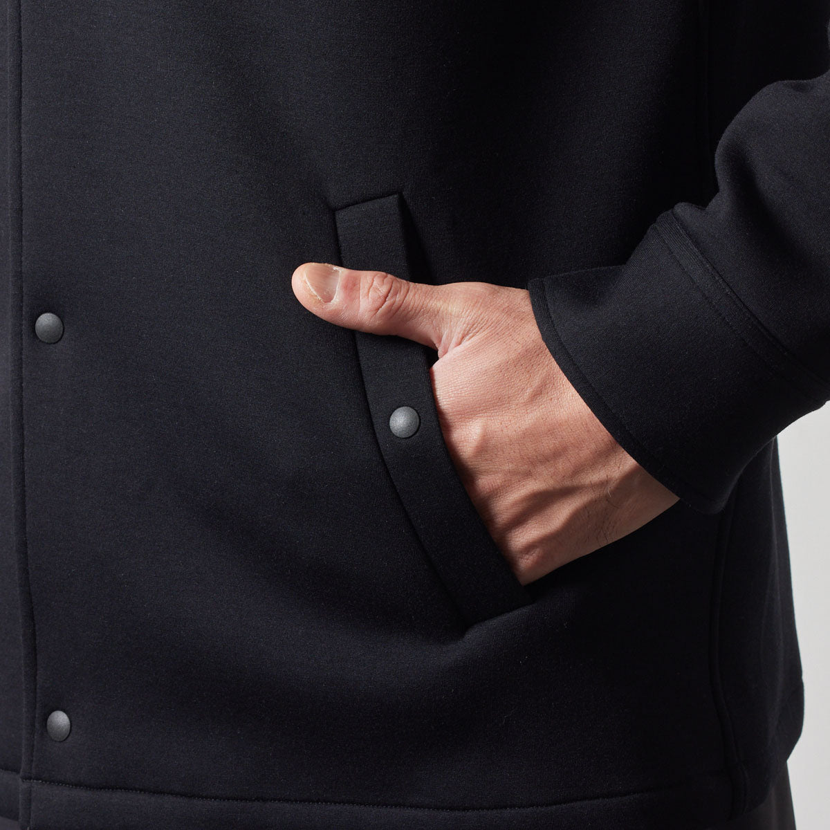 UTILITY COACH JACKET BGS-4AUCJT コーチジャケット 軽量 保温 伸縮性 ルーズフィット / BLACK