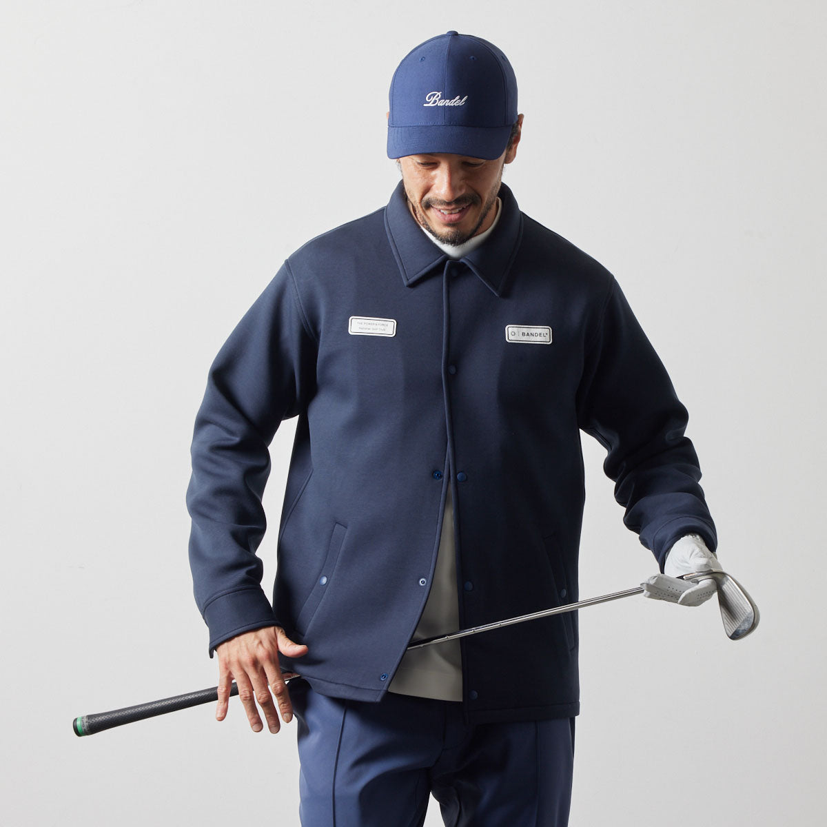 BANDEL GOLF バンデル ゴルフ | コーチジャケット メンズ ネイビー 