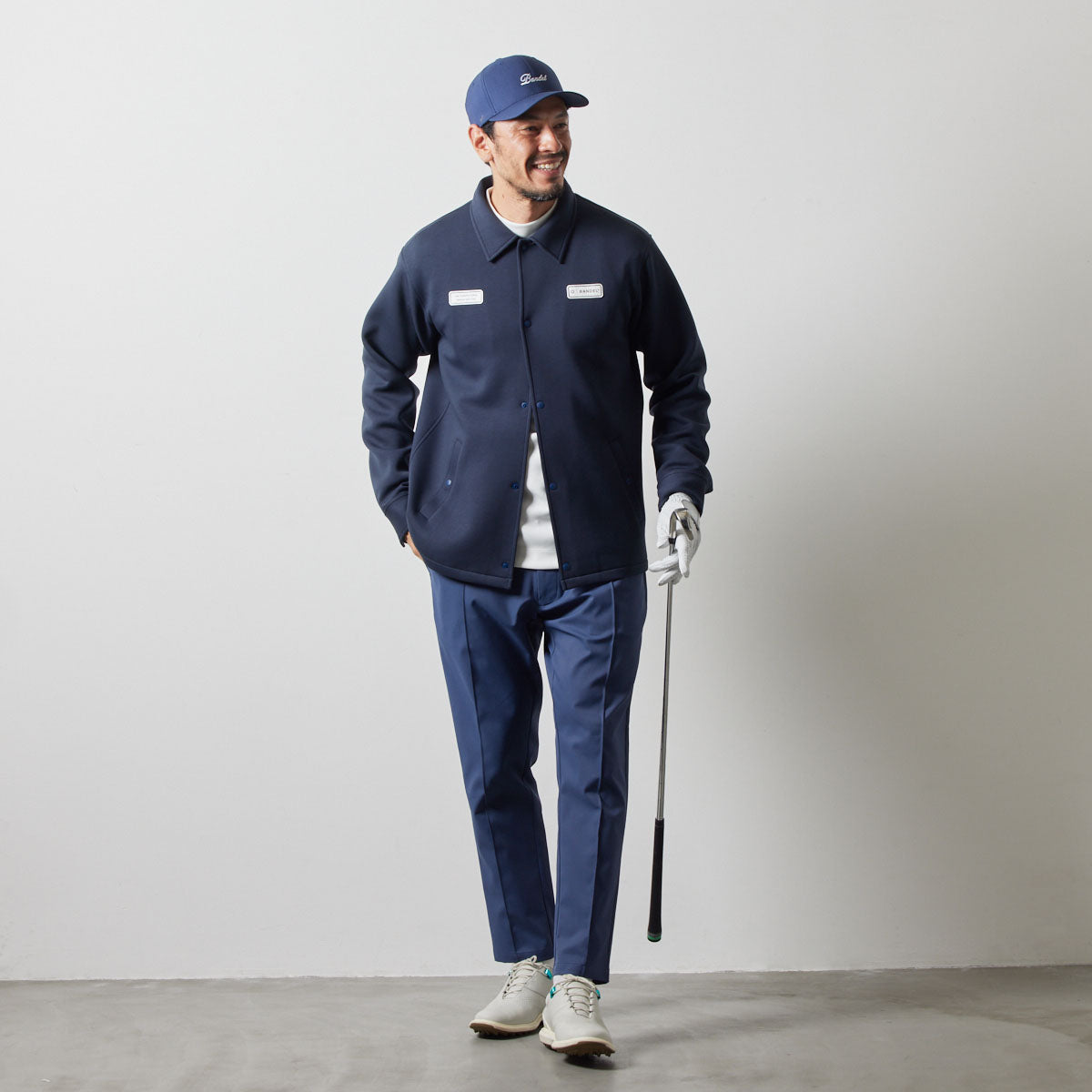 UTILITY COACH JACKET BGS-4AUCJT コーチジャケット 軽量 保温 伸縮性 ルーズフィット / NAVY