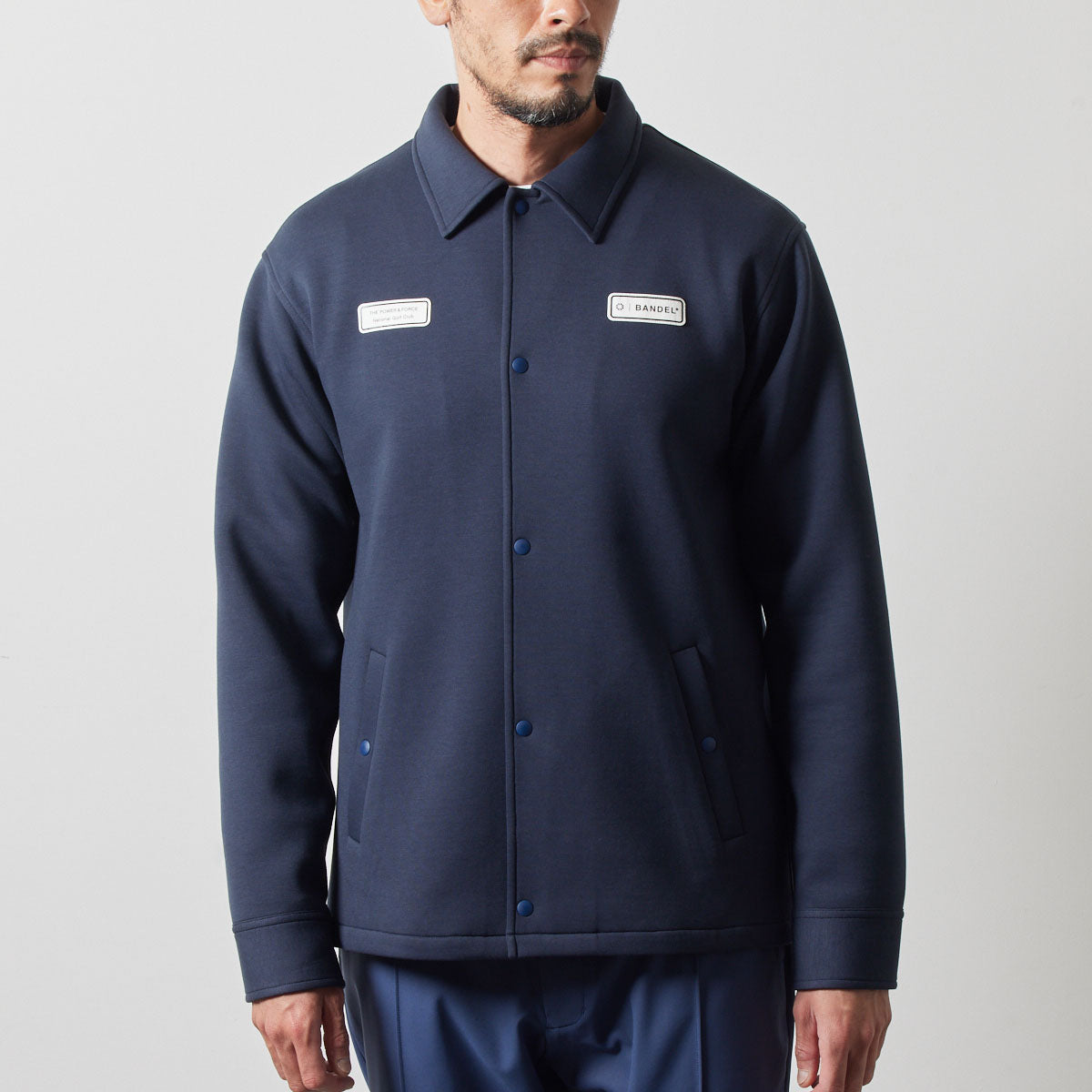 UTILITY COACH JACKET BGS-4AUCJT コーチジャケット 軽量 保温 伸縮性 ルーズフィット / NAVY