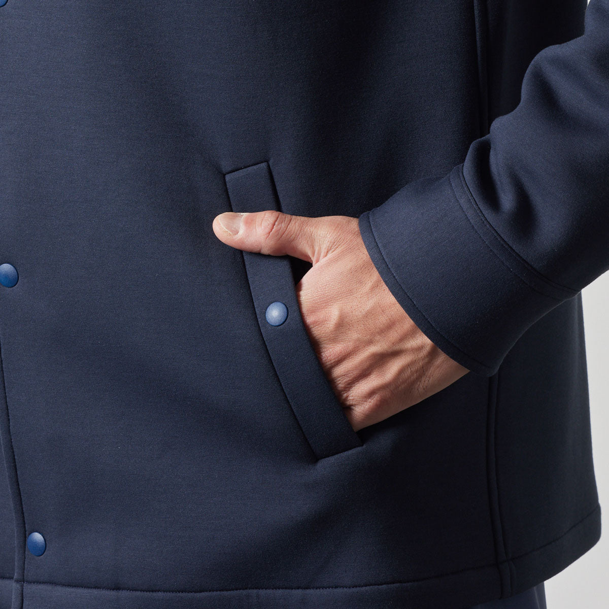 UTILITY COACH JACKET BGS-4AUCJT コーチジャケット 軽量 保温 伸縮性 ルーズフィット / NAVY