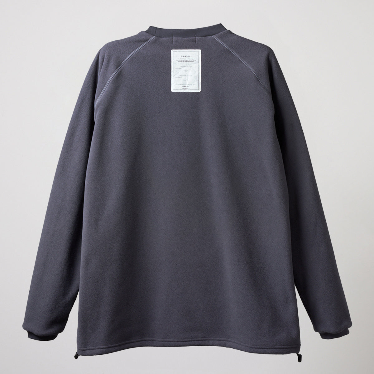 UTILITY FLEECE CREW NECK BGS-4AUFCS ロンT フリース 温度調節 防風 ファスナーポケット ドローコード / GREY