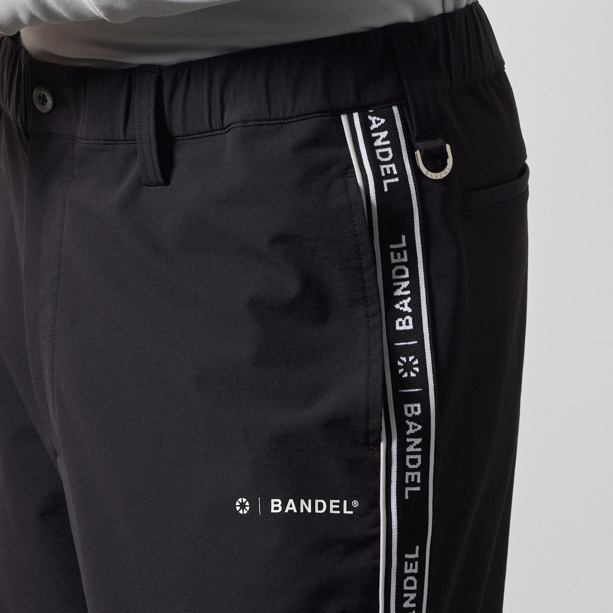 WATER REPELLENT PIPING LONGPANTS BGS-4AWPLP 高耐久 4WAYストレッチ 撥水 起毛 イージーケア セットアップ / BLACK