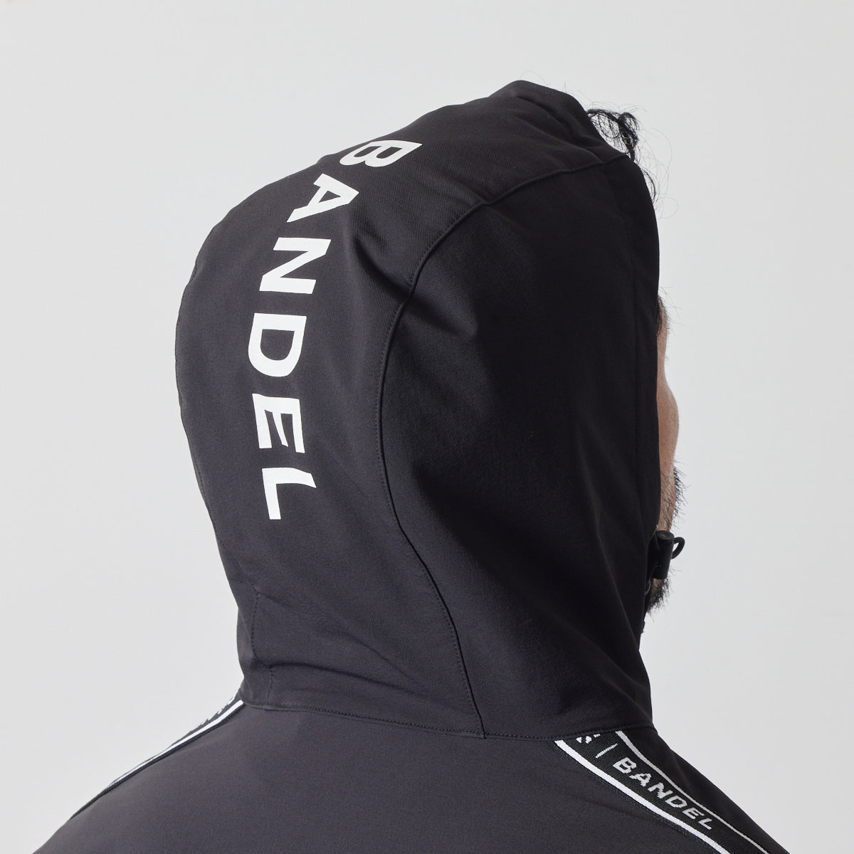 WATER REPELLENT PIPING ZIP PARKA BGS-4AWPZP 高耐久 4WAYストレッチ 撥水 起毛 イージーケア セットアップ / BLACK