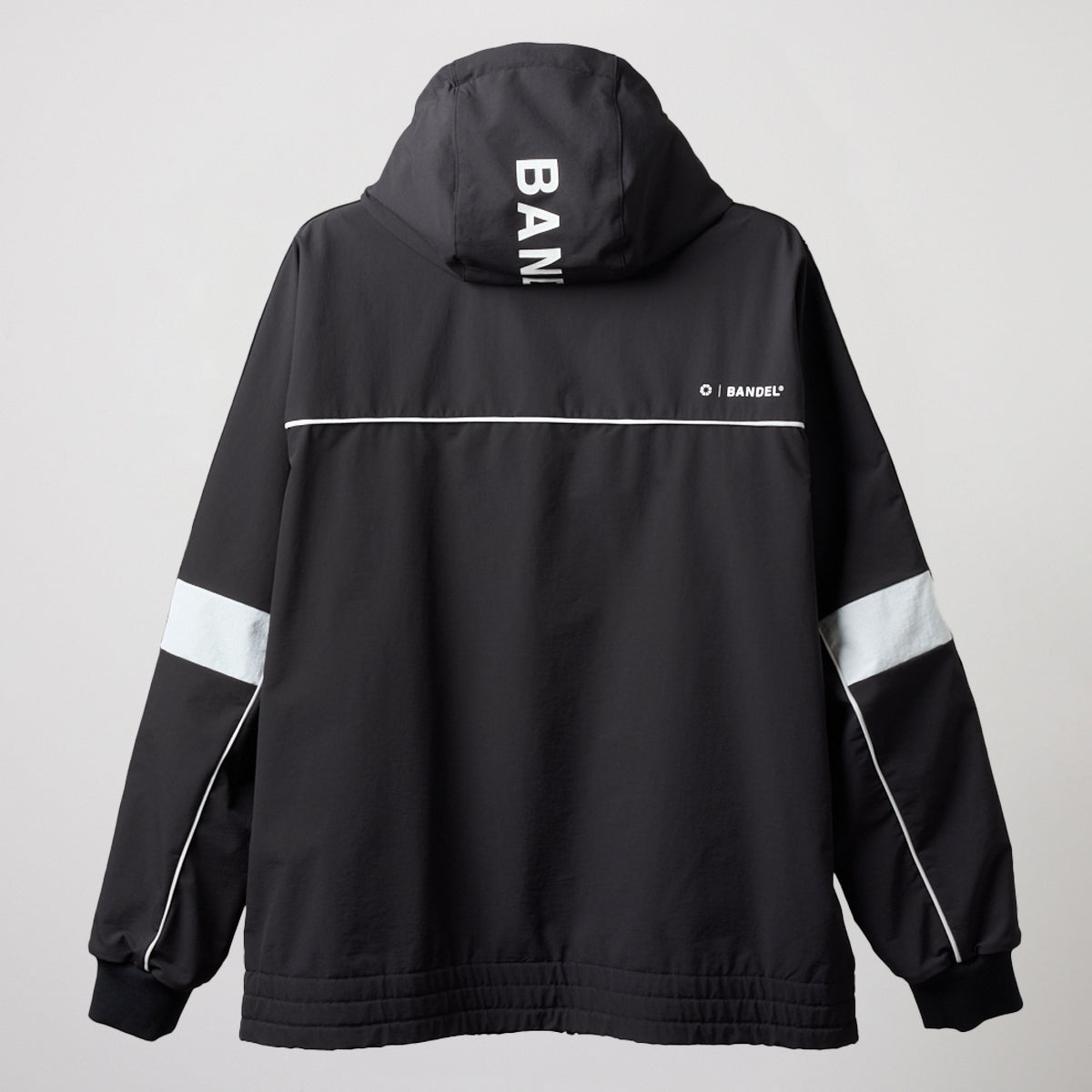 WATER REPELLENT PIPING ZIP PARKA BGS-4AWPZP 高耐久 4WAYストレッチ 撥水 起毛 イージーケア セットアップ / BLACK
