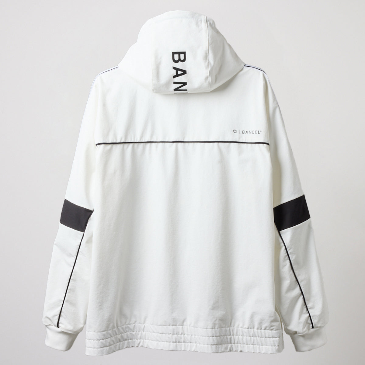 WATER REPELLENT PIPING ZIP PARKA BGS-4AWPZP 高耐久 4WAYストレッチ 撥水 起毛 イージーケア セットアップ / WHITE