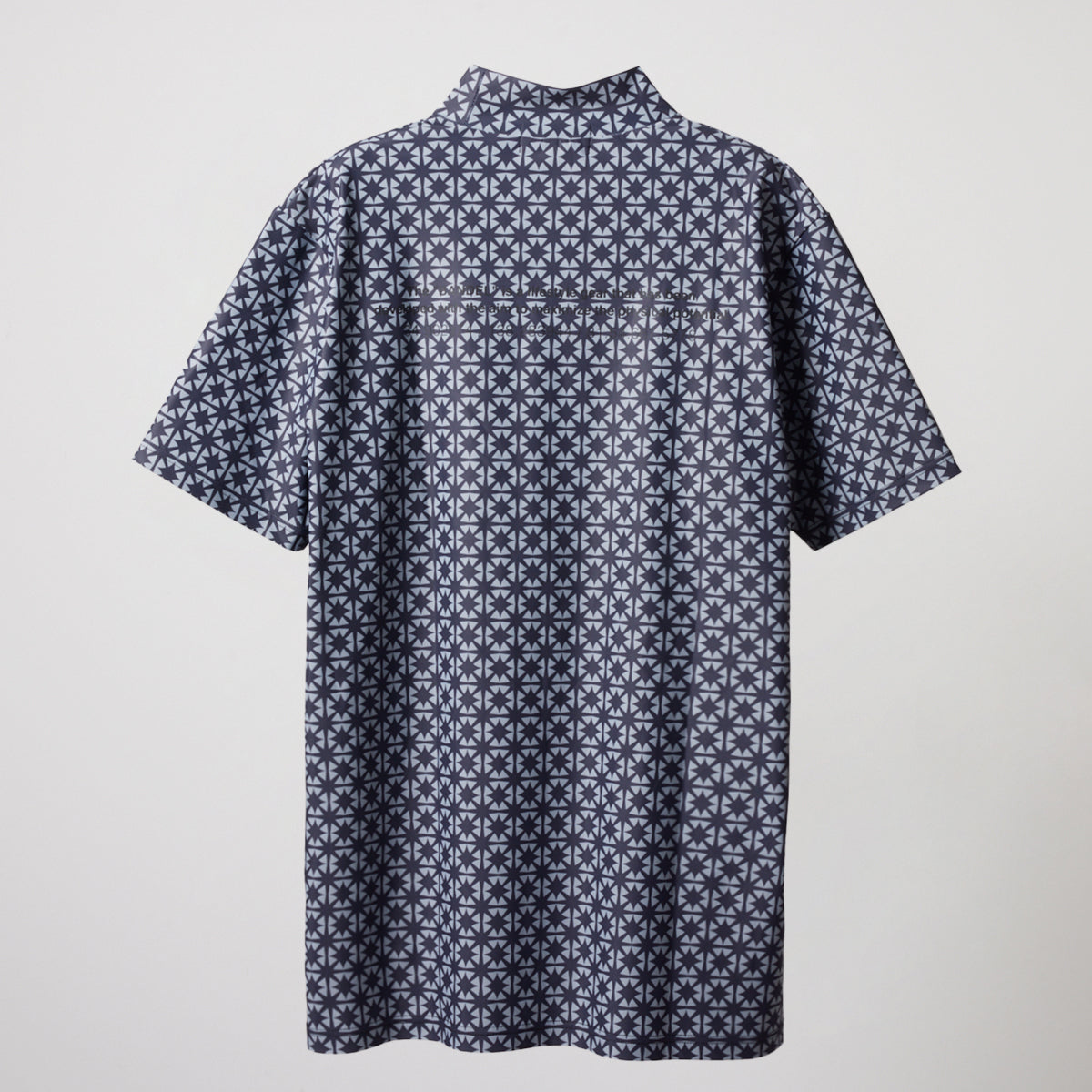 BANDEL GOLF バンデルゴルフ モックネック ALLOVER S/S MOCK NECK SHIRTS BGS-4SAOMC BLACKxGRAY