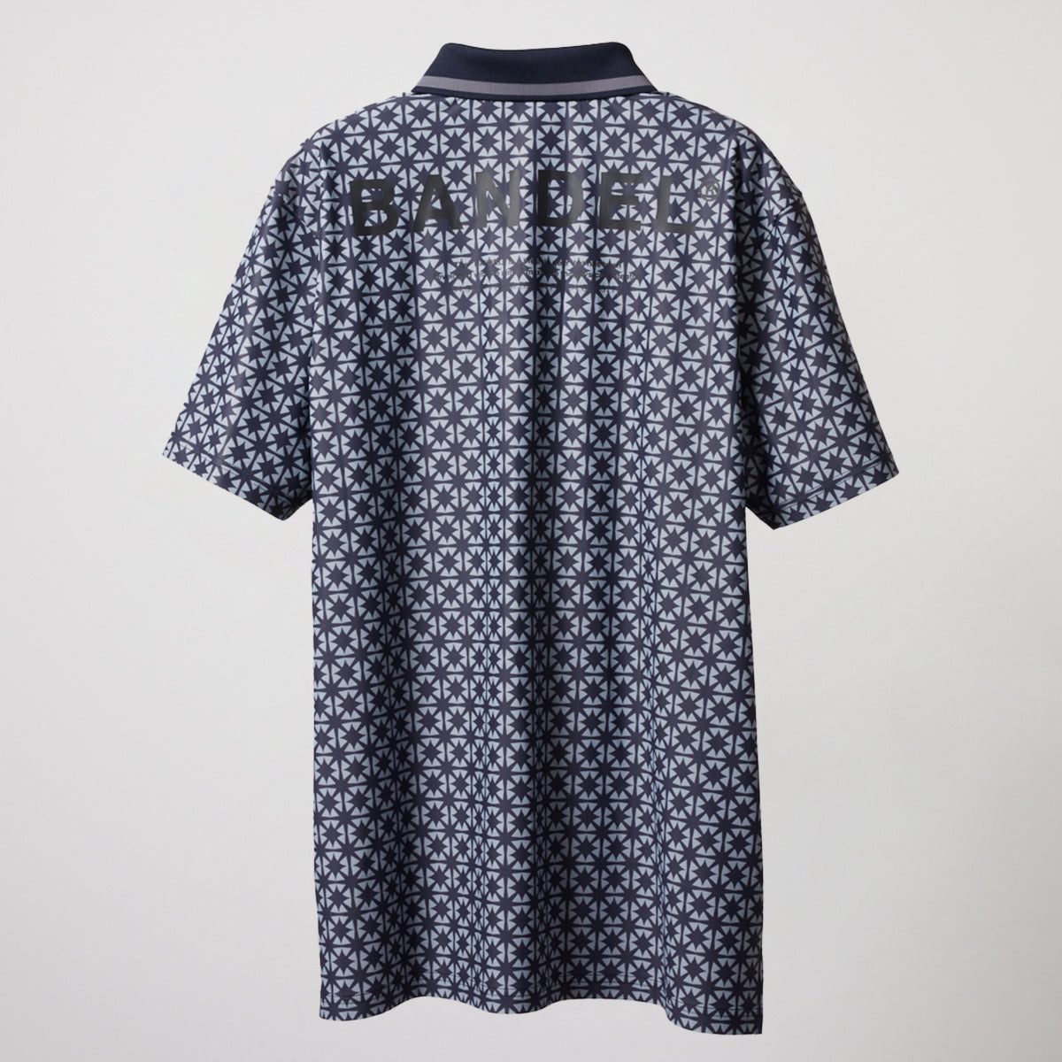 BANDEL GOLF バンデルゴルフ ポロシャツ ALLOVER S/S POLO SHIRTS BGS-4SAOPL BLACKxGRAY