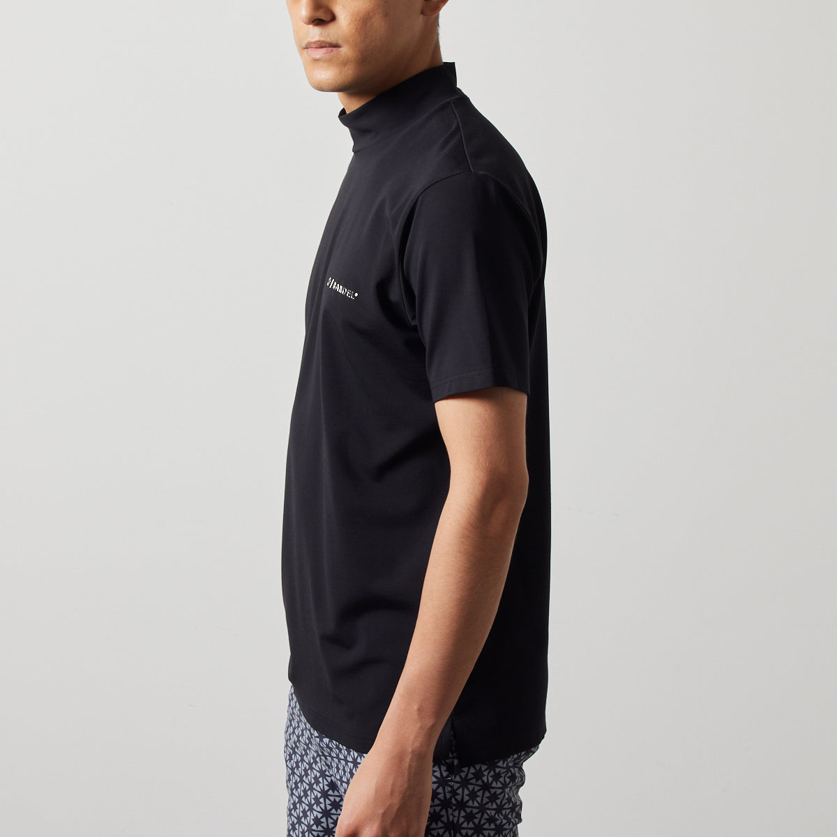 BANDEL GOLF バンデルゴルフ モックネック BASIC COOLTECH S/S MOCK NECK SHIRTS BGS-4SBCMC BLACK
