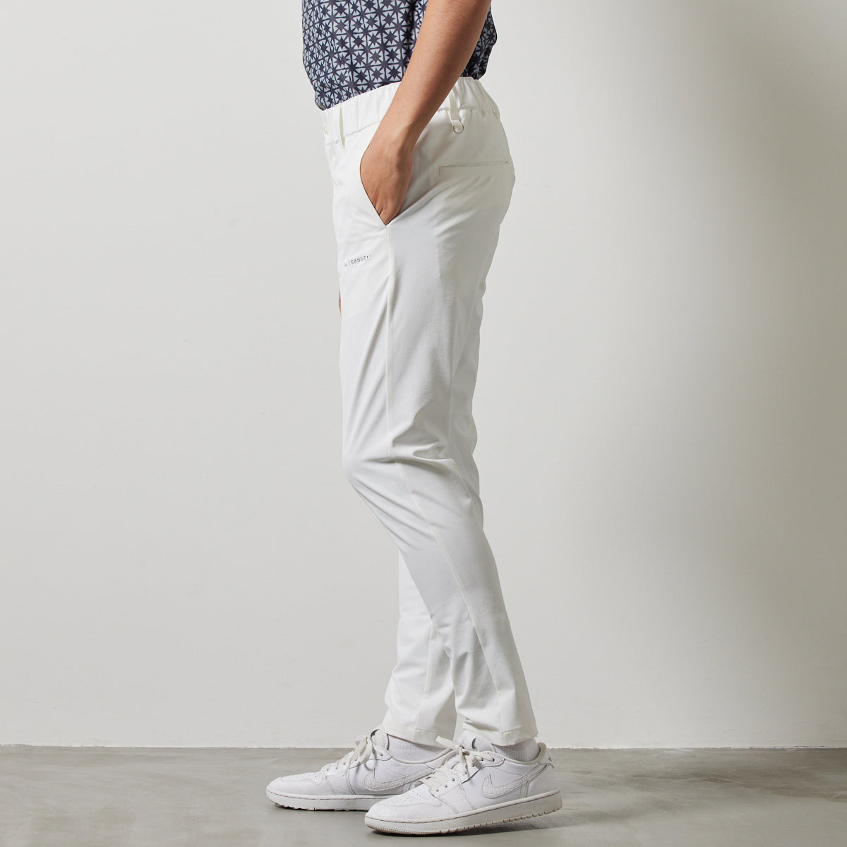 BANDEL GOLF バンデルゴルフ ロングパンツ BASIC STRECH TAPERED PANTS BGS-4SBSTP WHITE
