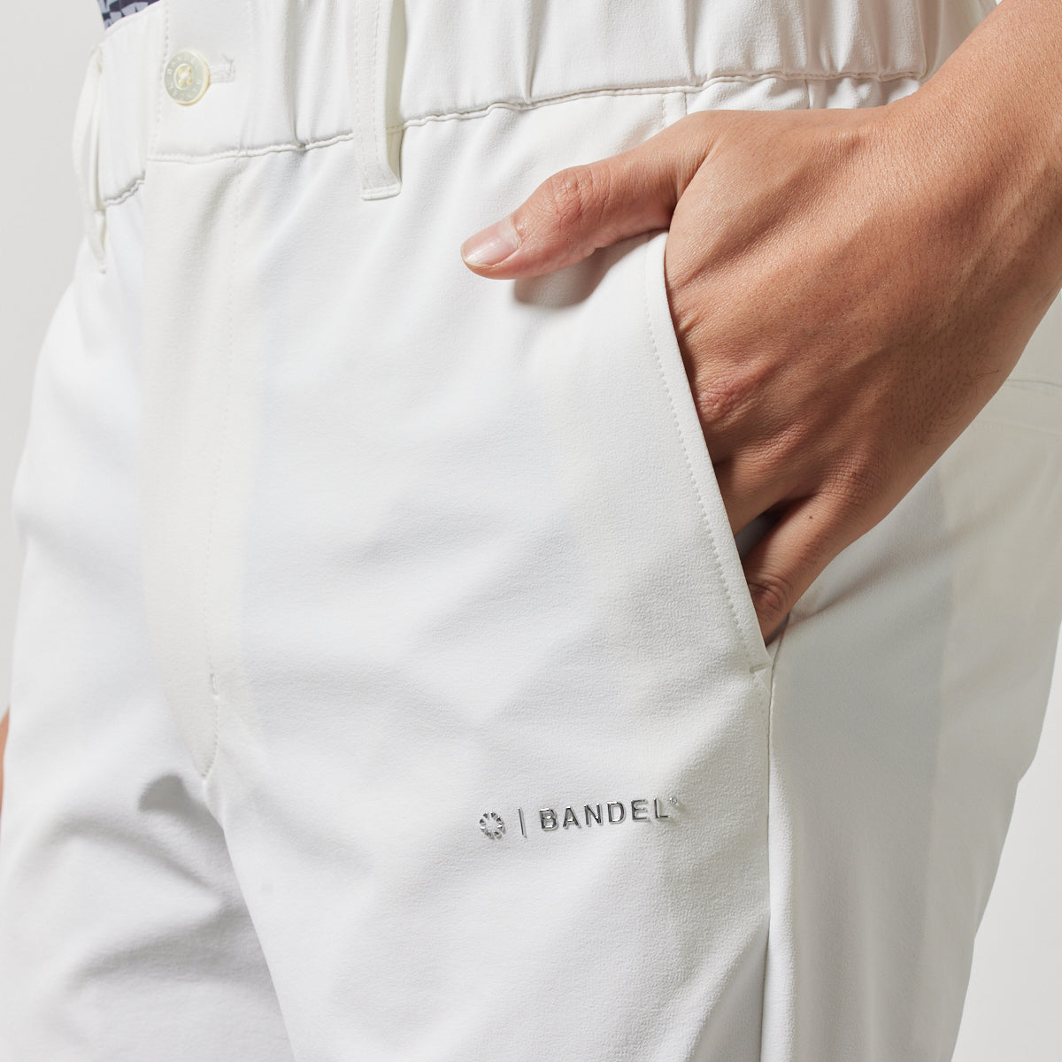 BANDEL GOLF バンデルゴルフ ロングパンツ BASIC STRECH TAPERED PANTS BGS-4SBSTP WHITE