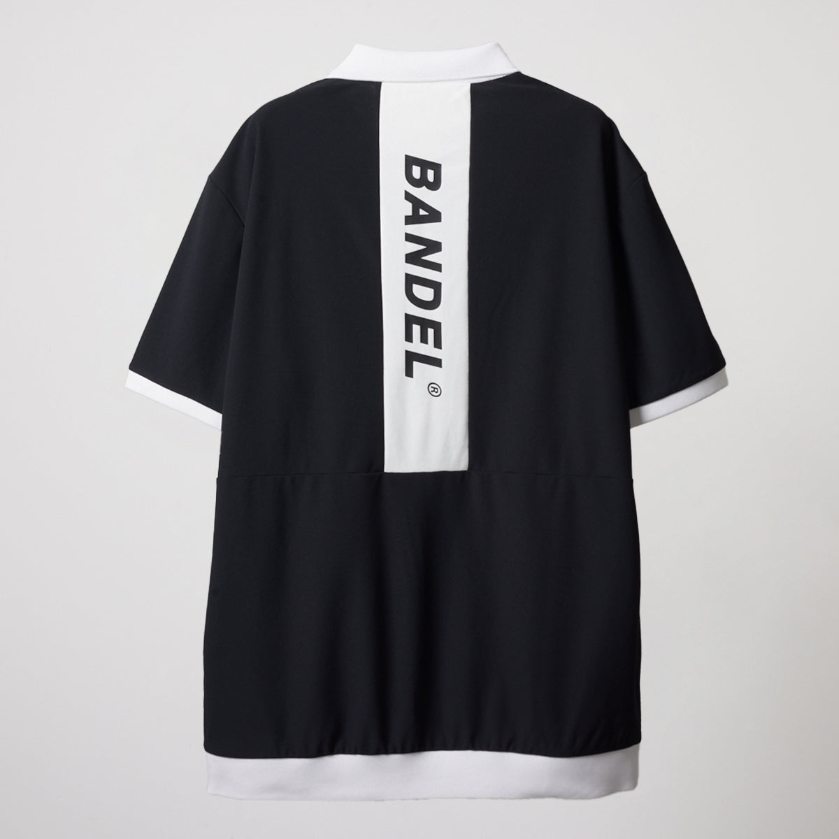 BANDEL GOLF バンデルゴルフ ポロシャツ BICOLOR RIB S/S POLO SHIRTS BGS-4SLFPL BLACKxWHITE