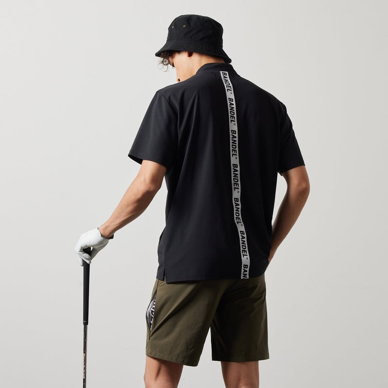 BANDEL GOLF バンデルゴルフ モックネック STRAIGHT LOGO S/S MOCK NECK SHIRTS BGS-4SLTMC BLACK