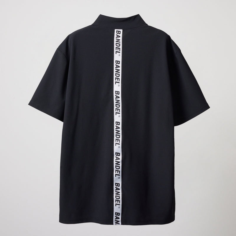 BANDEL GOLF バンデルゴルフ モックネック STRAIGHT LOGO S/S MOCK NECK SHIRTS BGS-4SLTMC BLACK