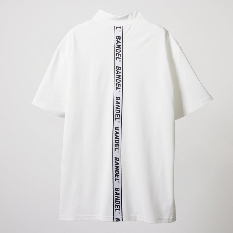 BANDEL GOLF バンデルゴルフ モックネック STRAIGHT LOGO S/S MOCK NECK SHIRTS BGS-4SLTMC WHITE