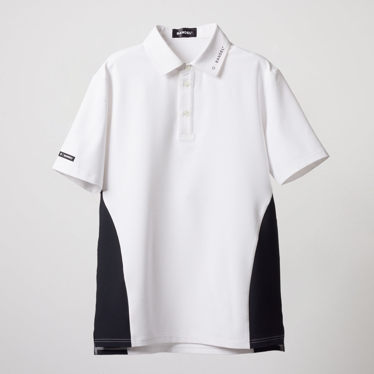 BANDEL GOLF バンデルゴルフ ポロシャツ SIDE PANEL SWITCH S/S POLO SHIRTS BGS-4SSSPL WHITExBLACK