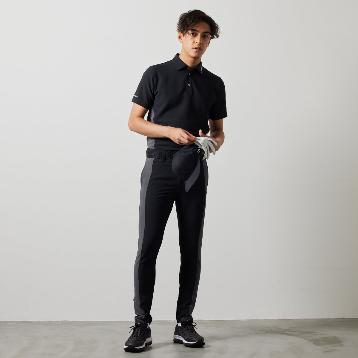 BANDEL GOLF バンデルゴルフ ロングパンツ SIDE PANEL SWITCH TAPERED PANTS BGS-4SSSPT BLACKxGRAY