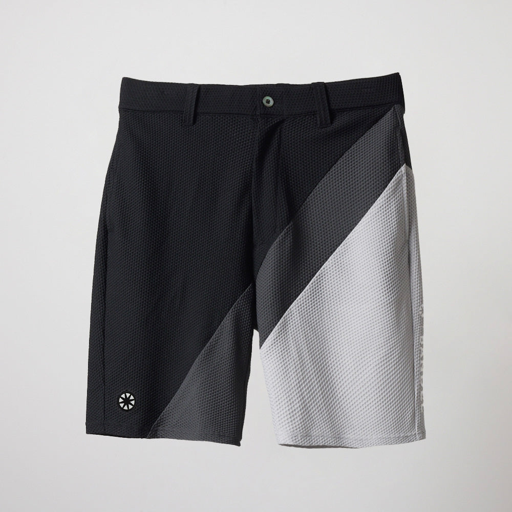 BANDEL GOLF バンデルゴルフ ショートパンツ STRIPES SWITCH HALF PANTS BGS-4SSTHP GRAYxCHARCOALxBLACK