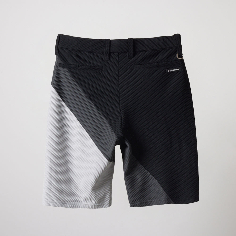 BANDEL GOLF バンデルゴルフ ショートパンツ STRIPES SWITCH HALF PANTS BGS-4SSTHP GRAYxCHARCOALxBLACK