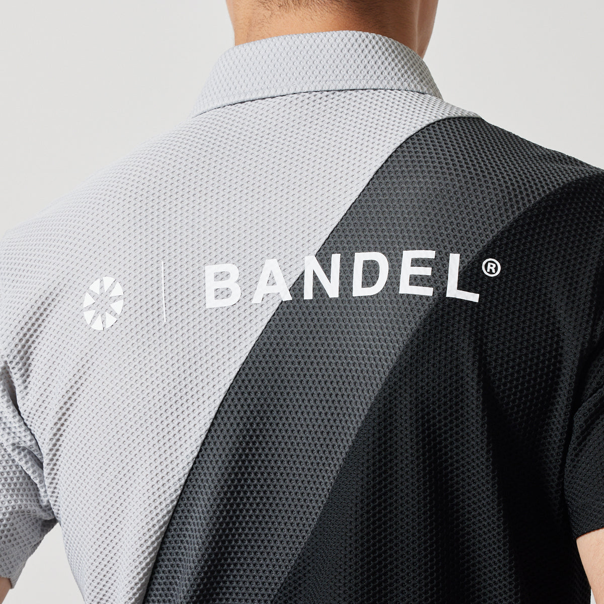 BANDEL GOLF バンデルゴルフ ポロシャツ STRIPES SWITCH S/S POLO SHIRTS BGS-4SSTPL GRAYxCHARCOALxBLACK