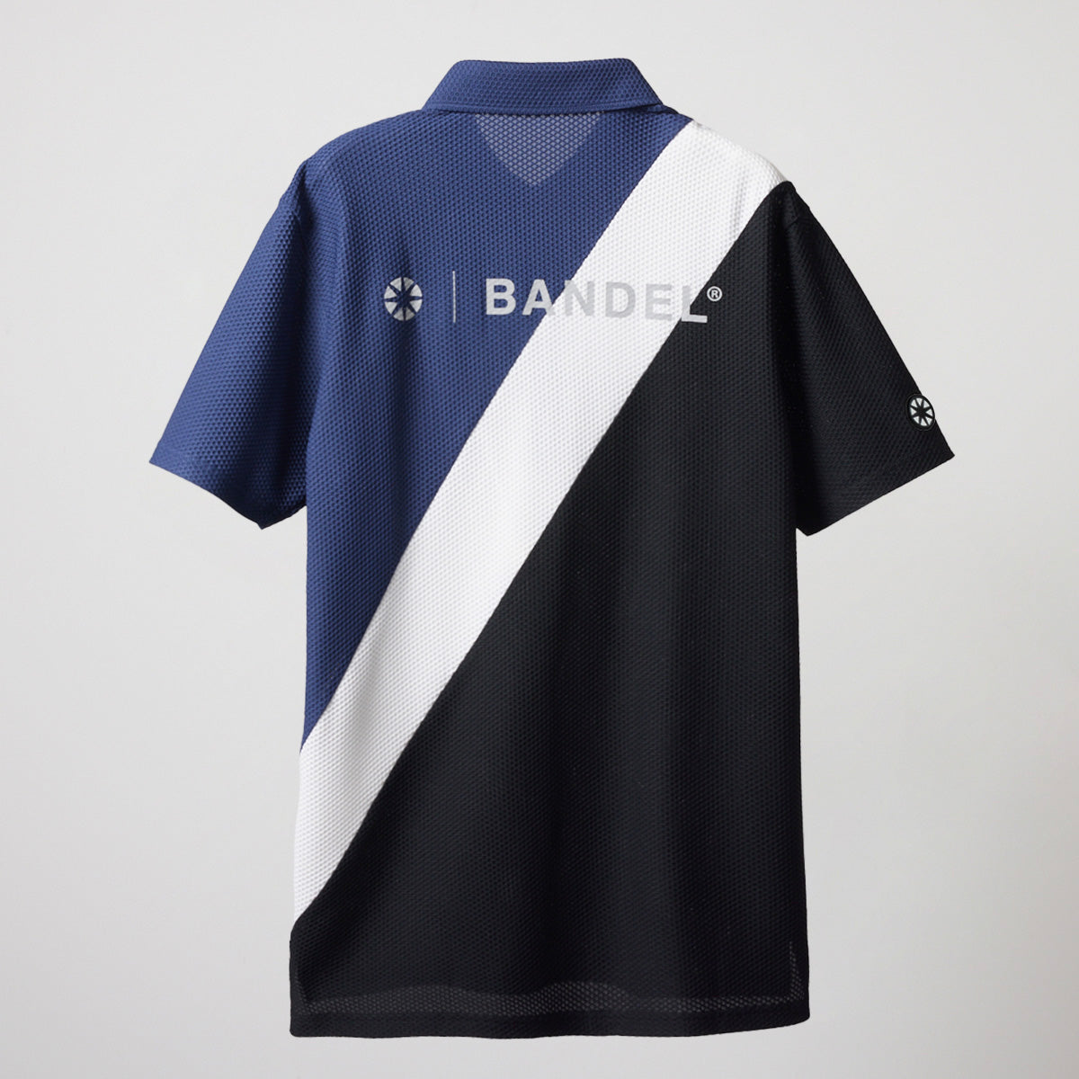 BANDEL GOLF バンデルゴルフ ポロシャツ STRIPES SWITCH S/S POLO SHIRTS BGS-4SSTPL NAVYxWHITExBLACK