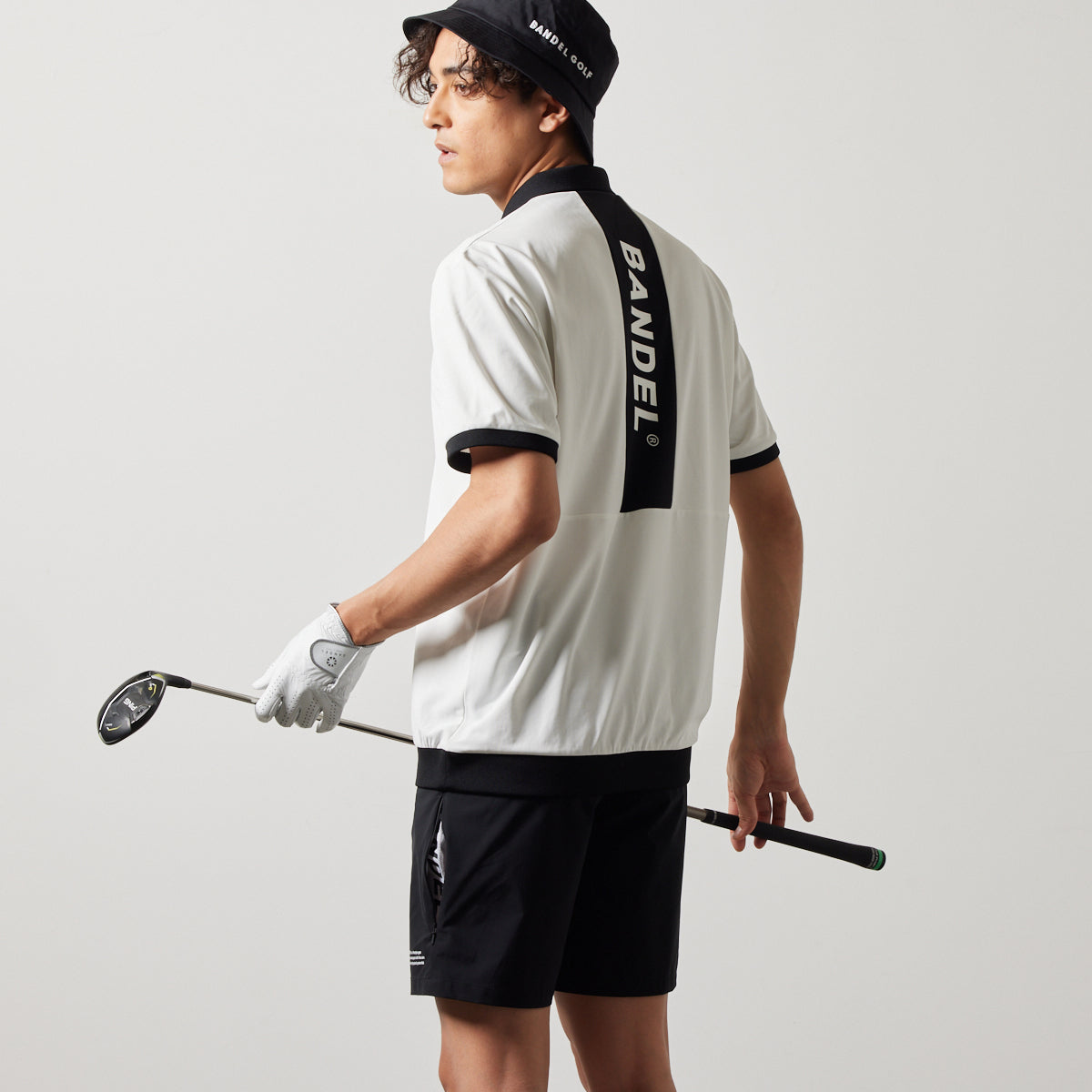 BANDEL GOLF バンデルゴルフ ショートパンツ VENTILATION WOVEN HALF PANTS BGS-4SVWHP ALL BLACK