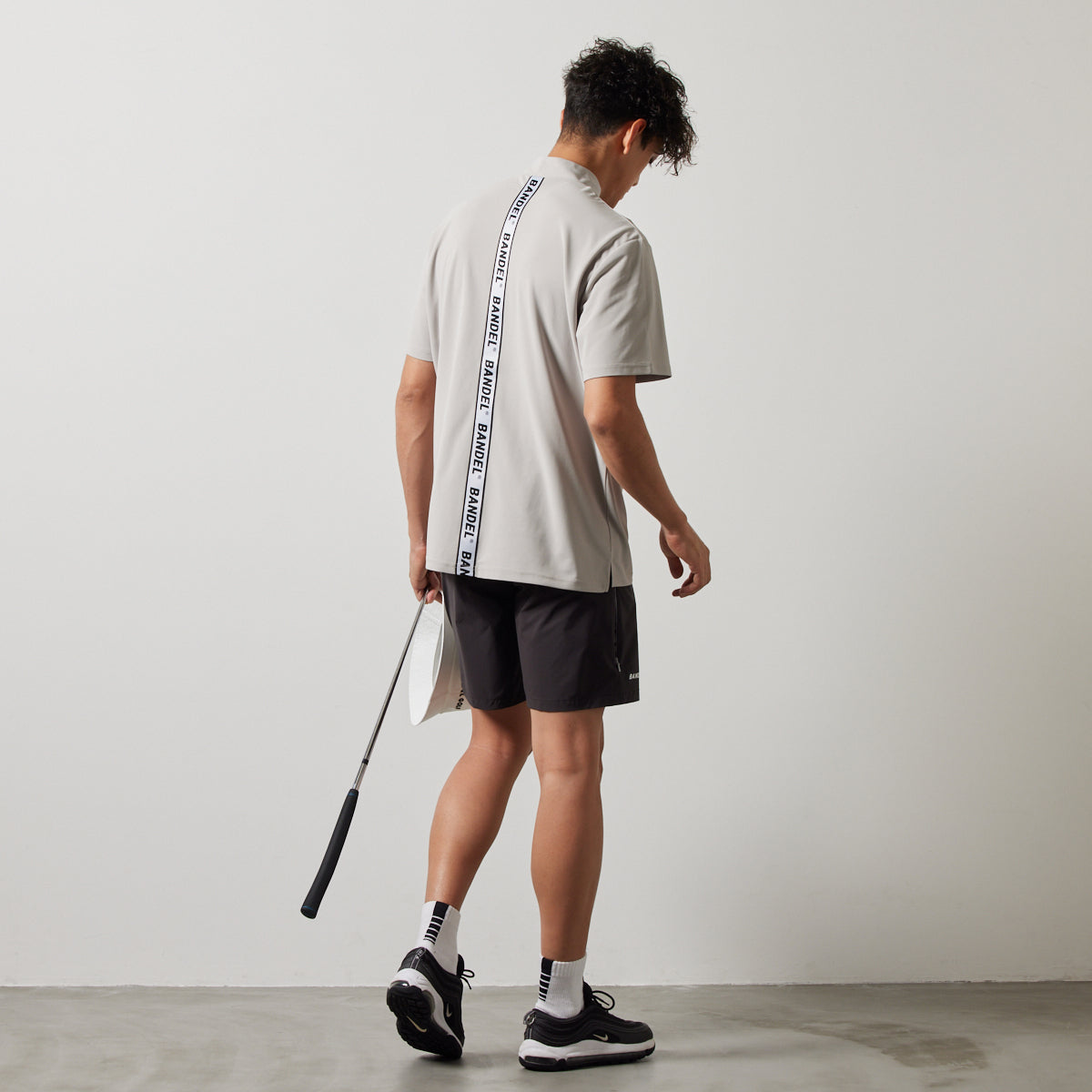 BANDEL GOLF バンデルゴルフ ショートパンツ VENTILATION WOVEN HALF PANTS BGS-4SVWHP CHARCOALxBLACK