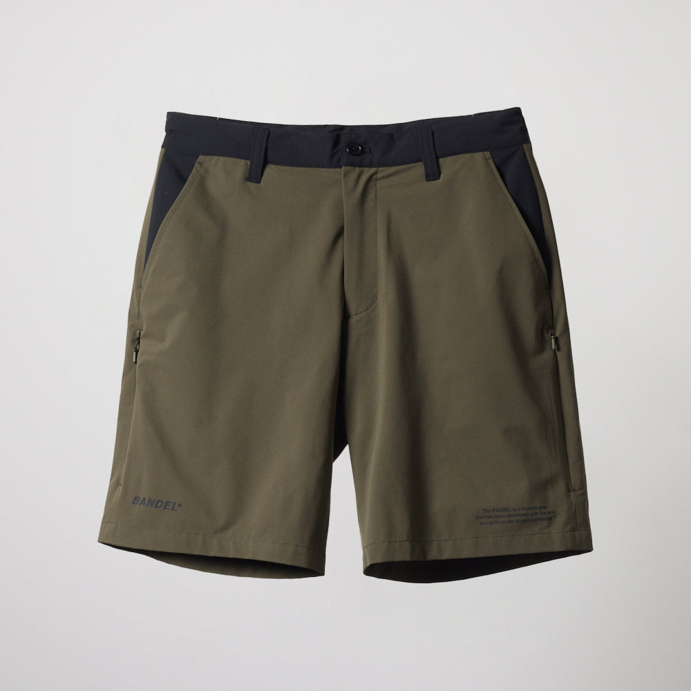 BANDEL GOLF バンデルゴルフ ショートパンツ VENTILATION WOVEN HALF PANTS BGS-4SVWHP KHAKIxBLACK