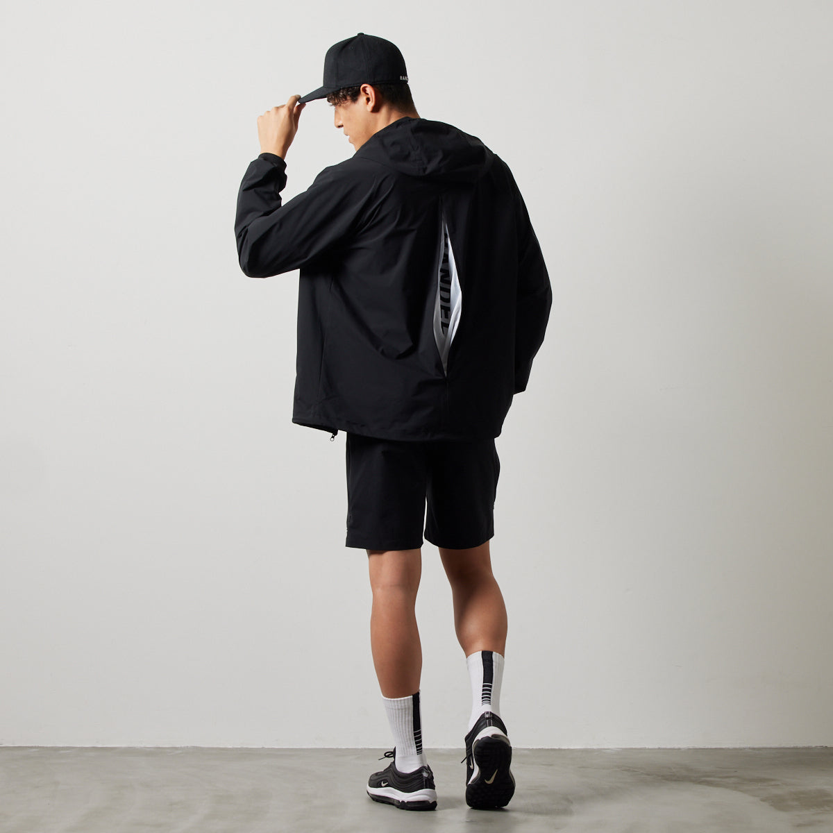 BANDEL GOLF バンデルゴルフ ジップフーディー セットアップ VENTILATION WOVEN JACKET BGS-4SVWJK ALL BLACK ブラック