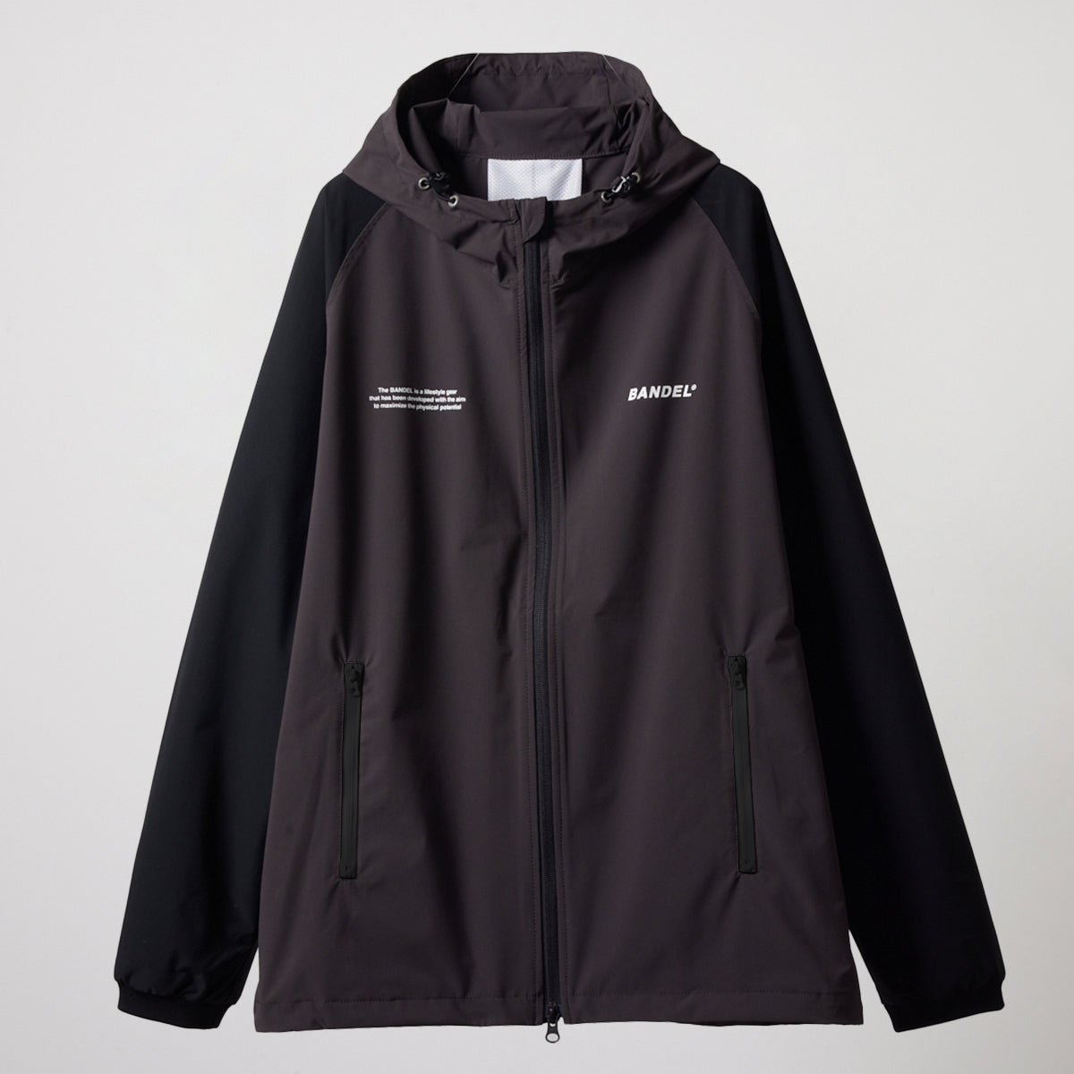 BANDEL GOLF バンデルゴルフ ジップフーディー セットアップ VENTILATION WOVEN JACKET BGS-4SVWJK CHARCOALxBLACK チャコール ブラック