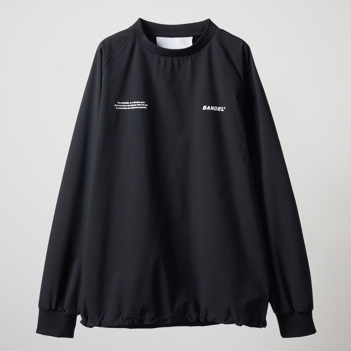 BANDEL GOLF バンデルゴルフ プルオーバー セットアップ VENTILATION WOVEN PULLOVER BGS-4SVWPO ALL BLACK ブラック