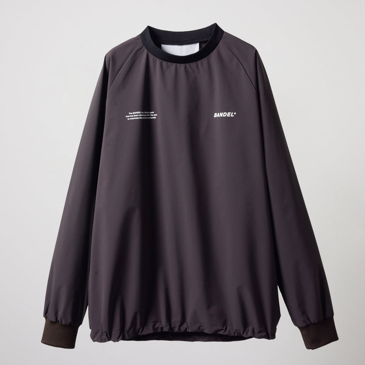 BANDEL GOLF バンデルゴルフ プルオーバー セットアップ VENTILATION WOVEN PULLOVER BGS-4SVWP CHARCOALxBLACK チャコール ブラック