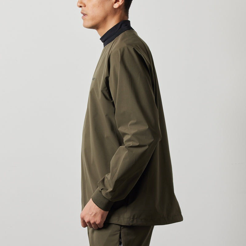 BANDEL GOLF バンデルゴルフ プルオーバー セットアップ VENTILATION WOVEN PULLOVER BGS-4SVWPO KHAKIxBLACK カーキ ブラック