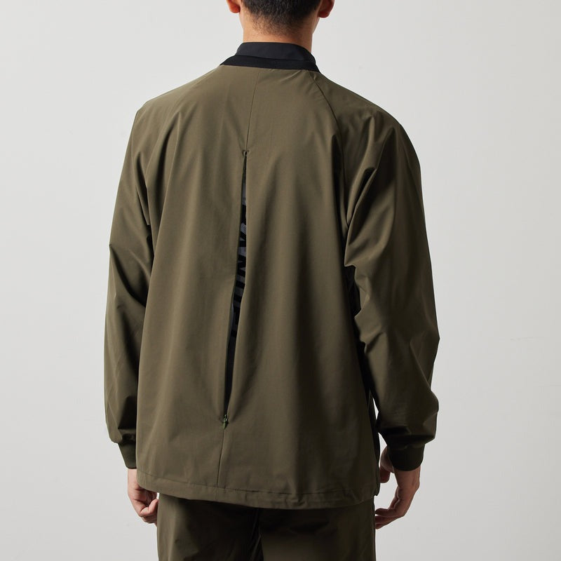 BANDEL GOLF バンデルゴルフ プルオーバー セットアップ VENTILATION WOVEN PULLOVER BGS-4SVWPO KHAKIxBLACK カーキ ブラック