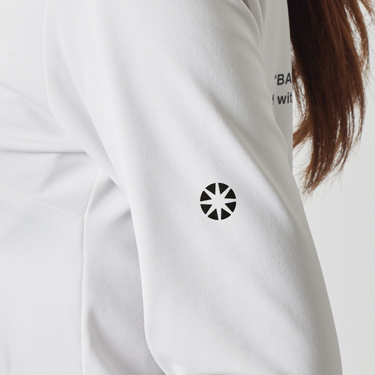 WOMENS BASIC L/S MOCK NECK SHIRTS BGS-W4ABLM モックネックシャツ ハイストレッチ 保温 UVカット / WHITE