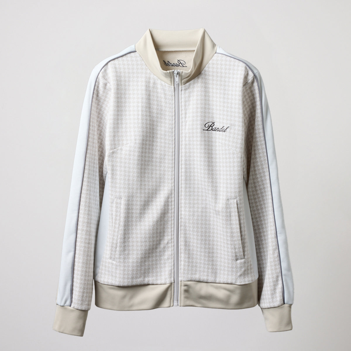 WOMENS HOUNDSTOOTH BICOLOR BLOUSON BGS-W4AHTBB ブルゾン 保温 新素材 セットアップ / GREIGE