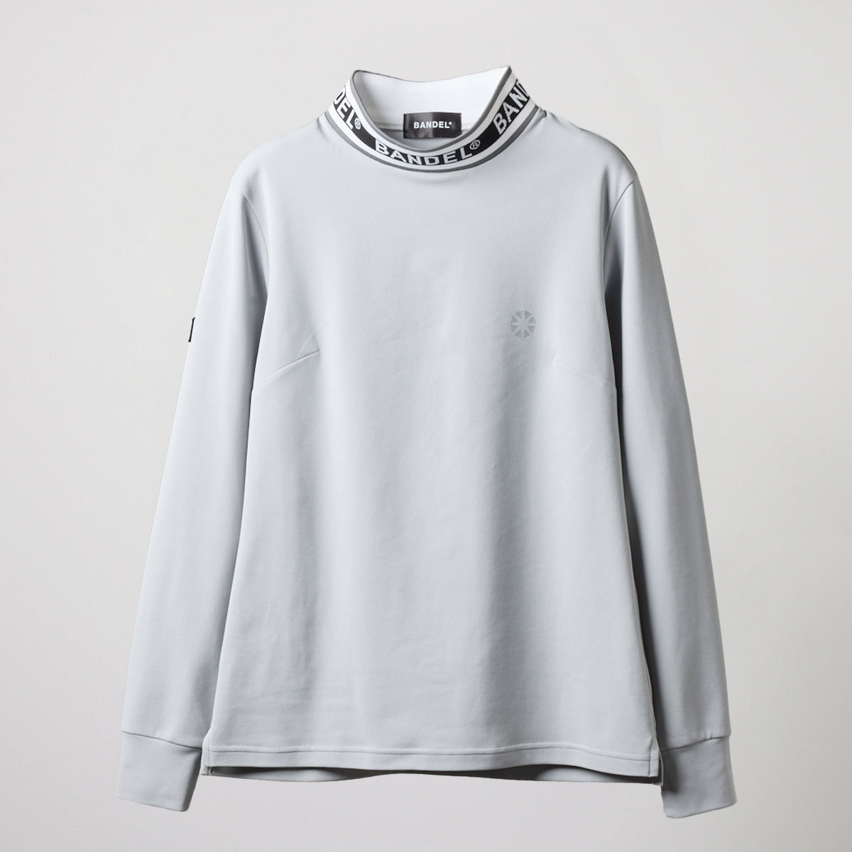 WOMENS JACQUARD RIB L/S MOC SHIRTS BGS-W4AJRMC モックネックシャツ ハイストレッチ 保温 UVカット 軽量 / L-GREY