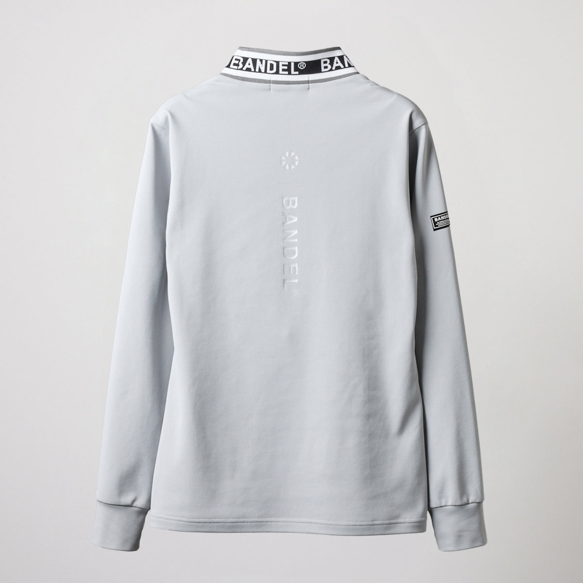 WOMENS JACQUARD RIB L/S MOC SHIRTS BGS-W4AJRMC モックネックシャツ ハイストレッチ 保温 UVカット 軽量 / L-GREY