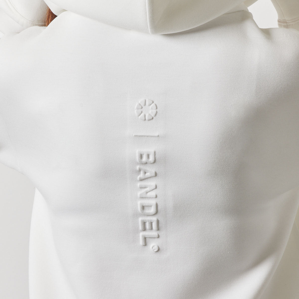 WOMENS NYLON POCKET P/O HOODIE BGS-W4ANPHD 軽量 ダンボール素材 異素材MIX / WHITE
