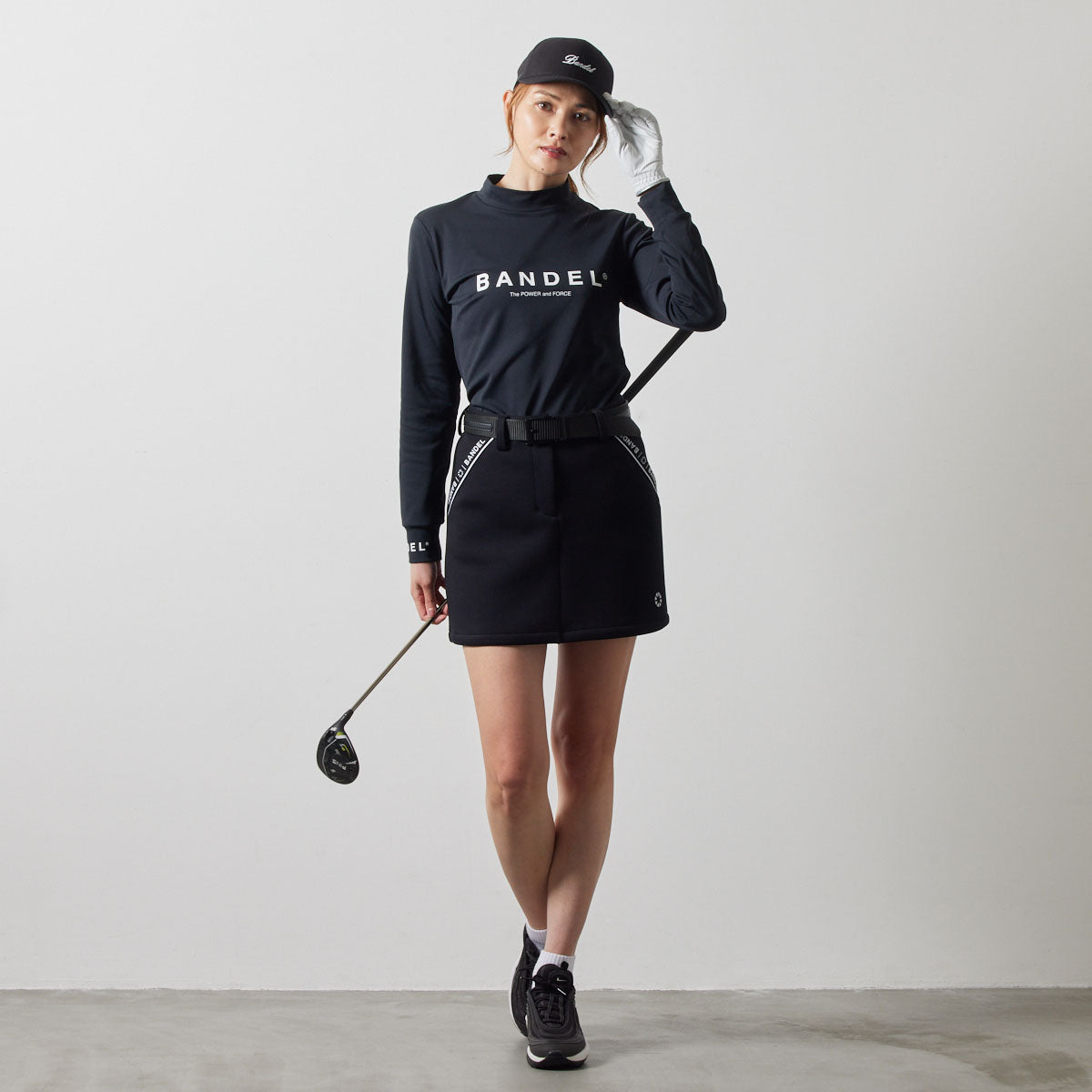 WOMENS NYLON POCKET SKIRT BGS-W4ANPSK スカート 軽量 保温 透けにくい 美シルエット / BLACK