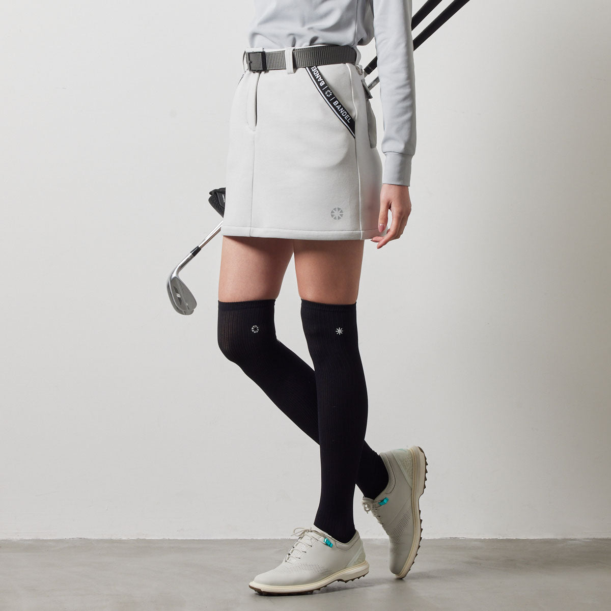 WOMENS NYLON POCKET SKIRT BGS-W4ANPSK スカート 軽量 保温 透けにくい 美シルエット / L-GREY