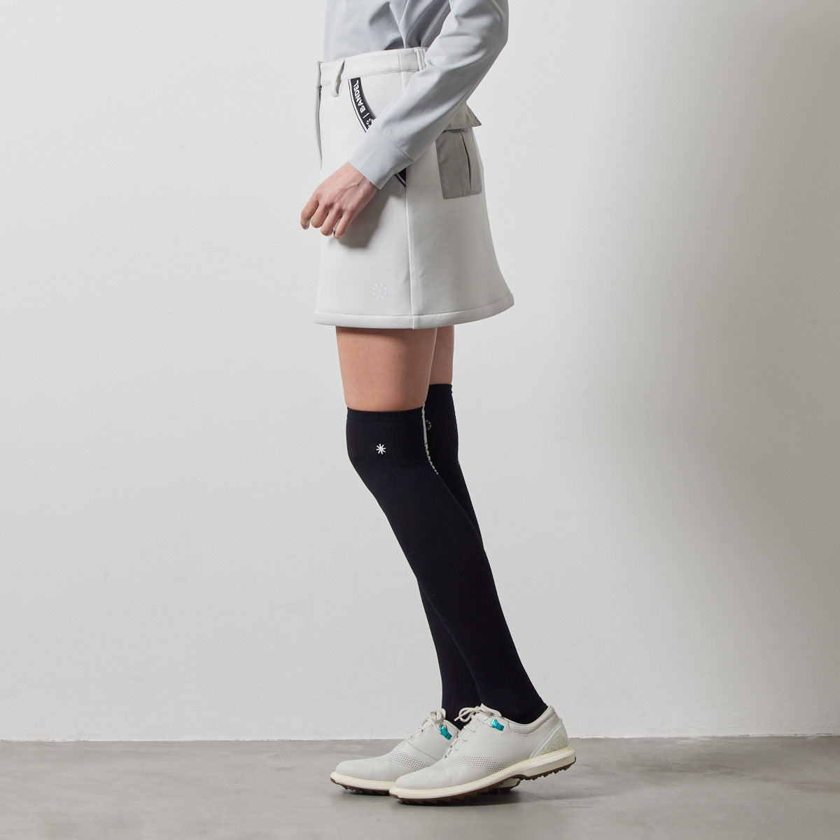 WOMENS NYLON POCKET SKIRT BGS-W4ANPSK スカート 軽量 保温 透けにくい 美シルエット / L-GREY