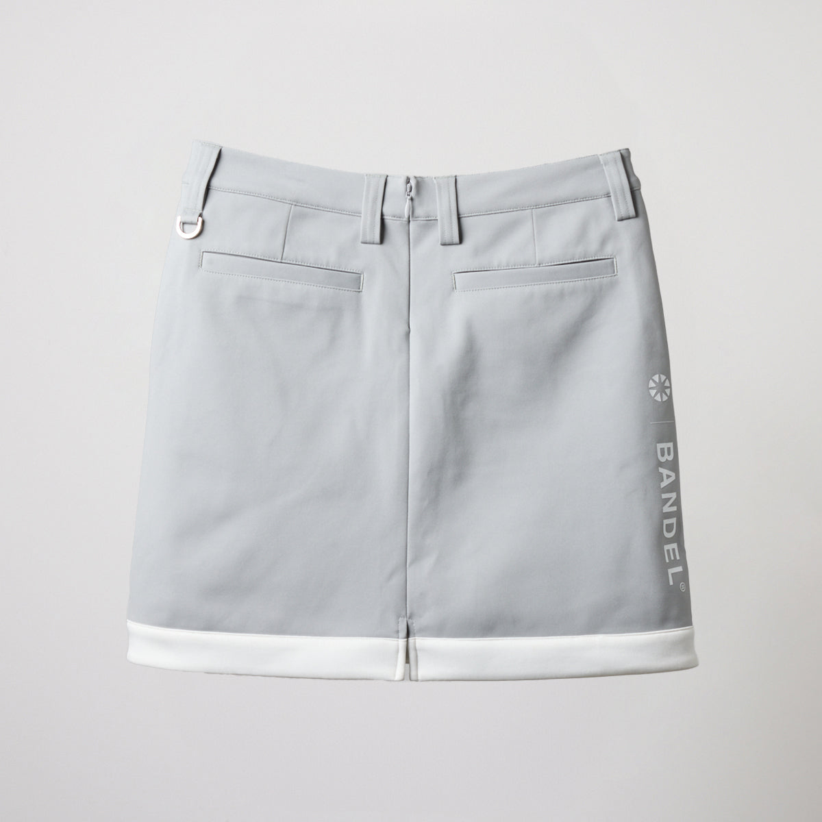 PIPING HEM SKIRT BGS-W4APHSK スカート 高ストレッチ 軽量 スタイルアップ / L-GREY×WHITE