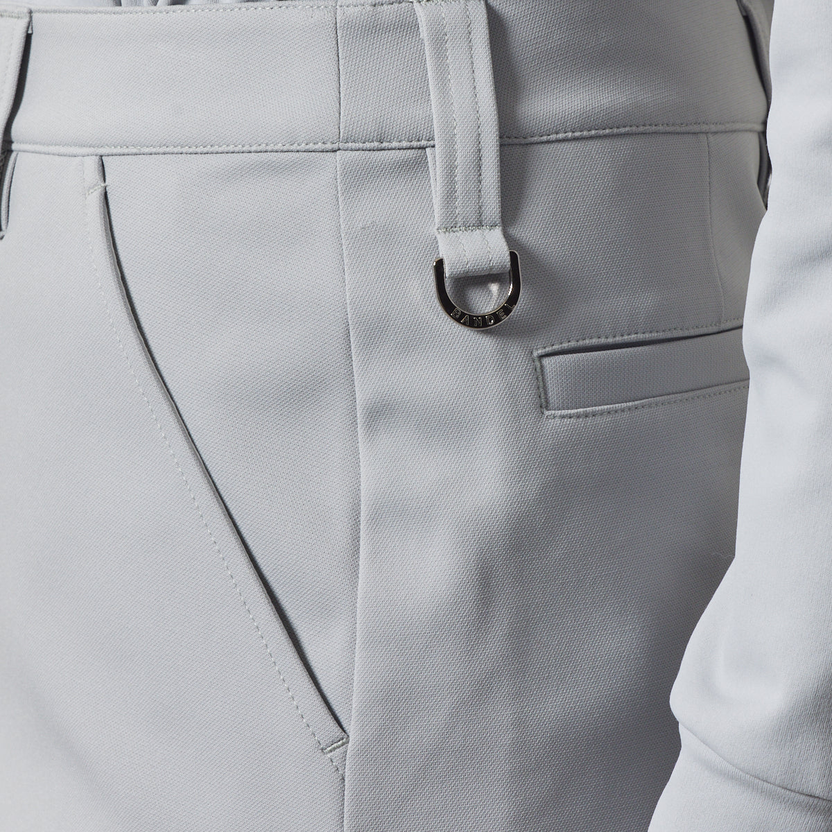 PIPING HEM SKIRT BGS-W4APHSK スカート 高ストレッチ 軽量 スタイルアップ / L-GREY×WHITE