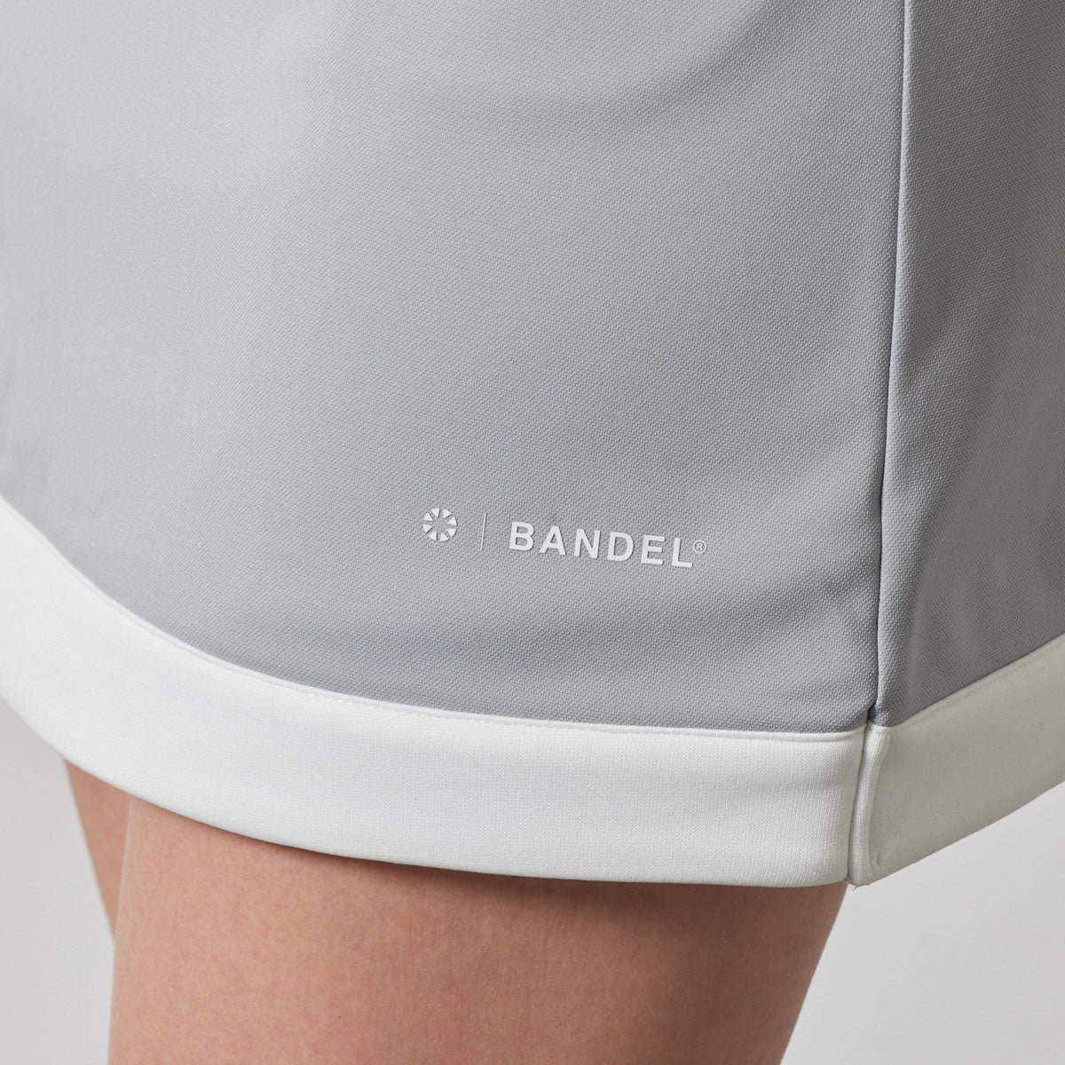 PIPING HEM SKIRT BGS-W4APHSK スカート 高ストレッチ 軽量 スタイルアップ / L-GREY×WHITE